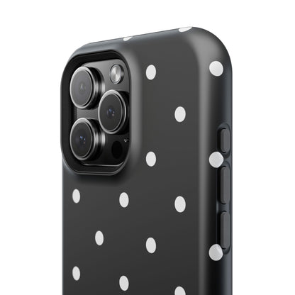Black with White Polka Dots Phone Case