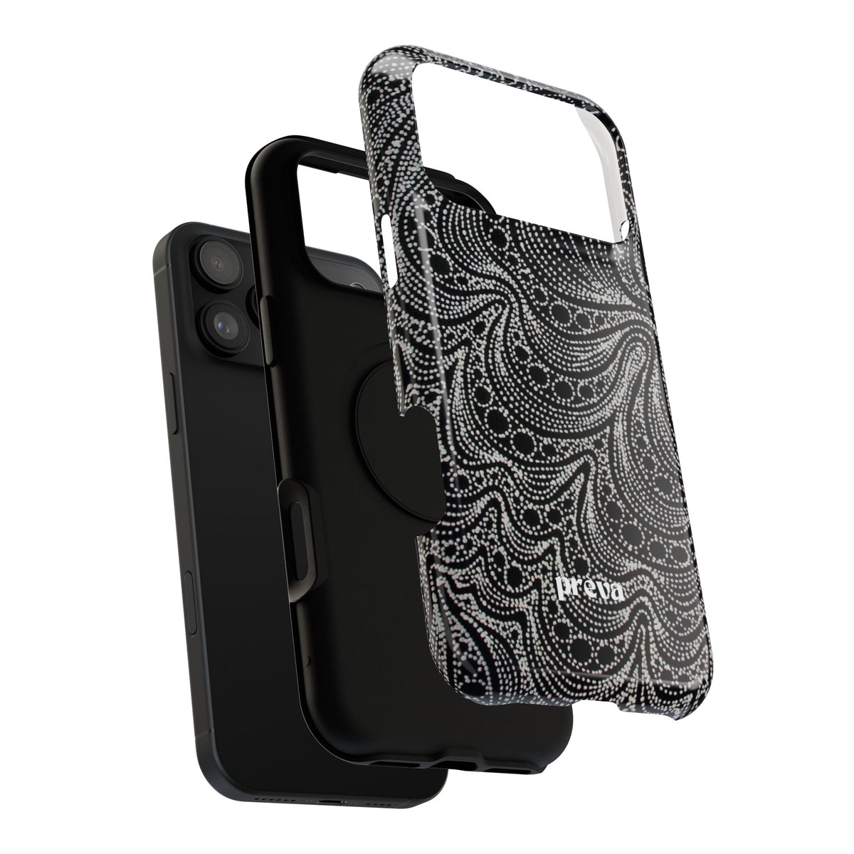 Abstract Midnight Lace Phone Case