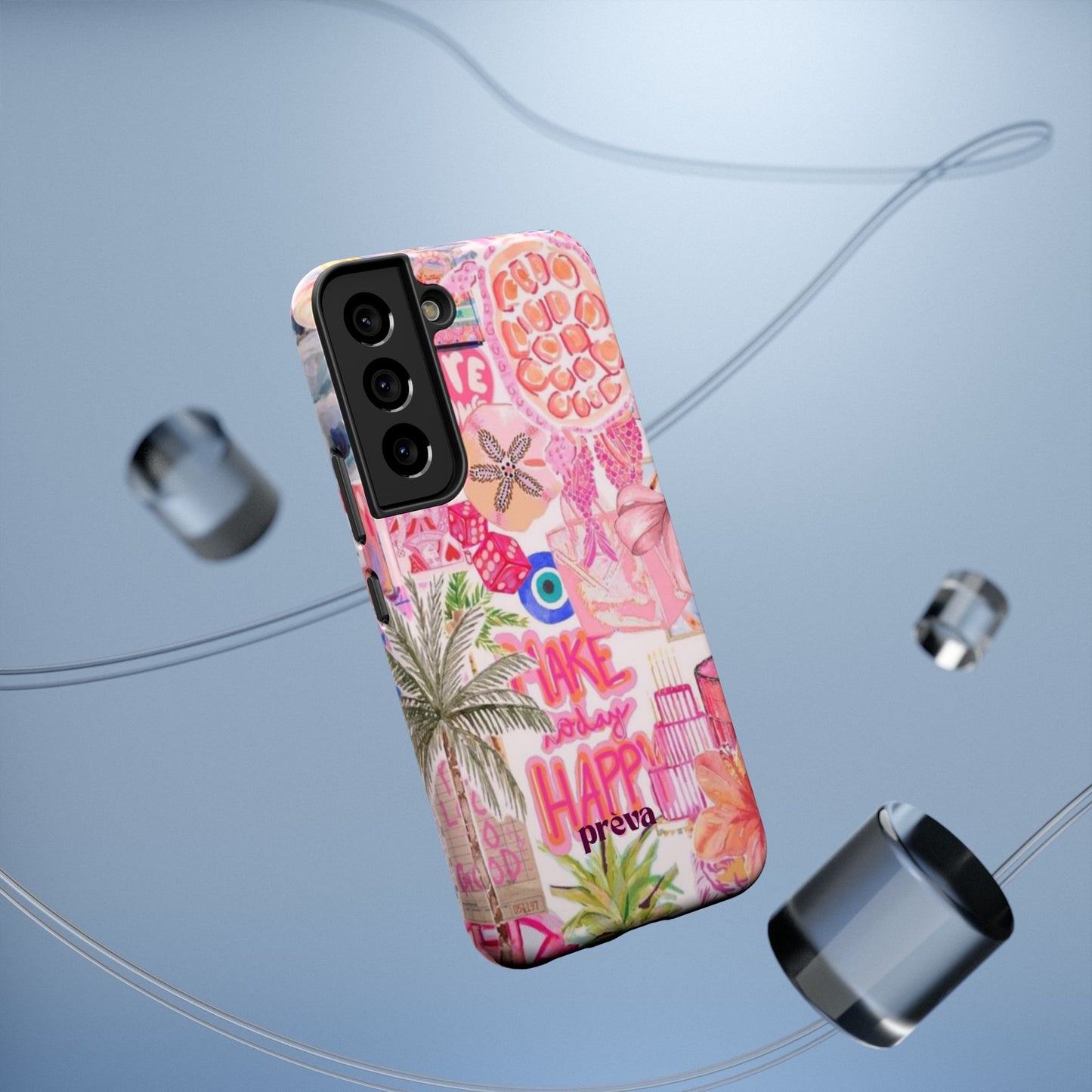 Pink Tropical Collage Phone Case