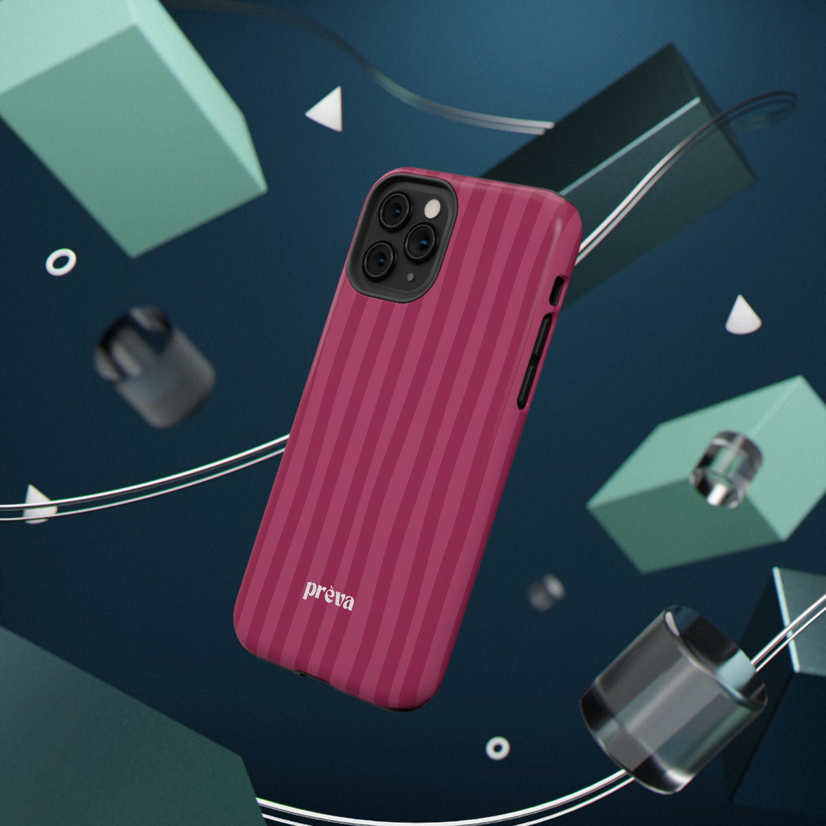 Magenta Stripes Phone Case