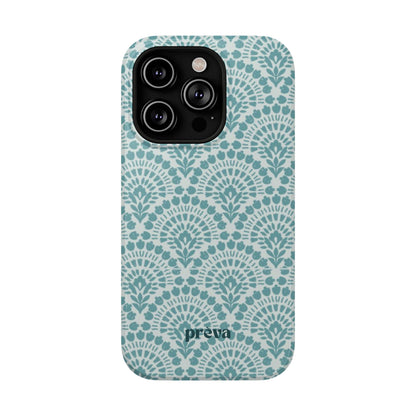 Aqua Lace Pattern Phone Case