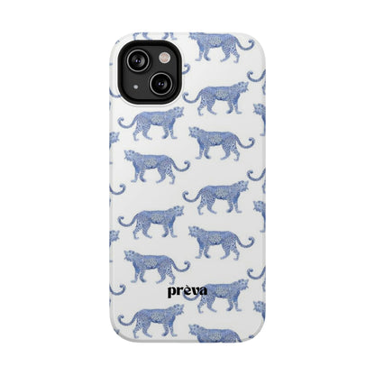 Blue Leopard Pattern Phone Case