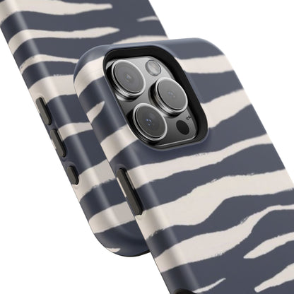 Navy & Cream Zebra Phone Case
