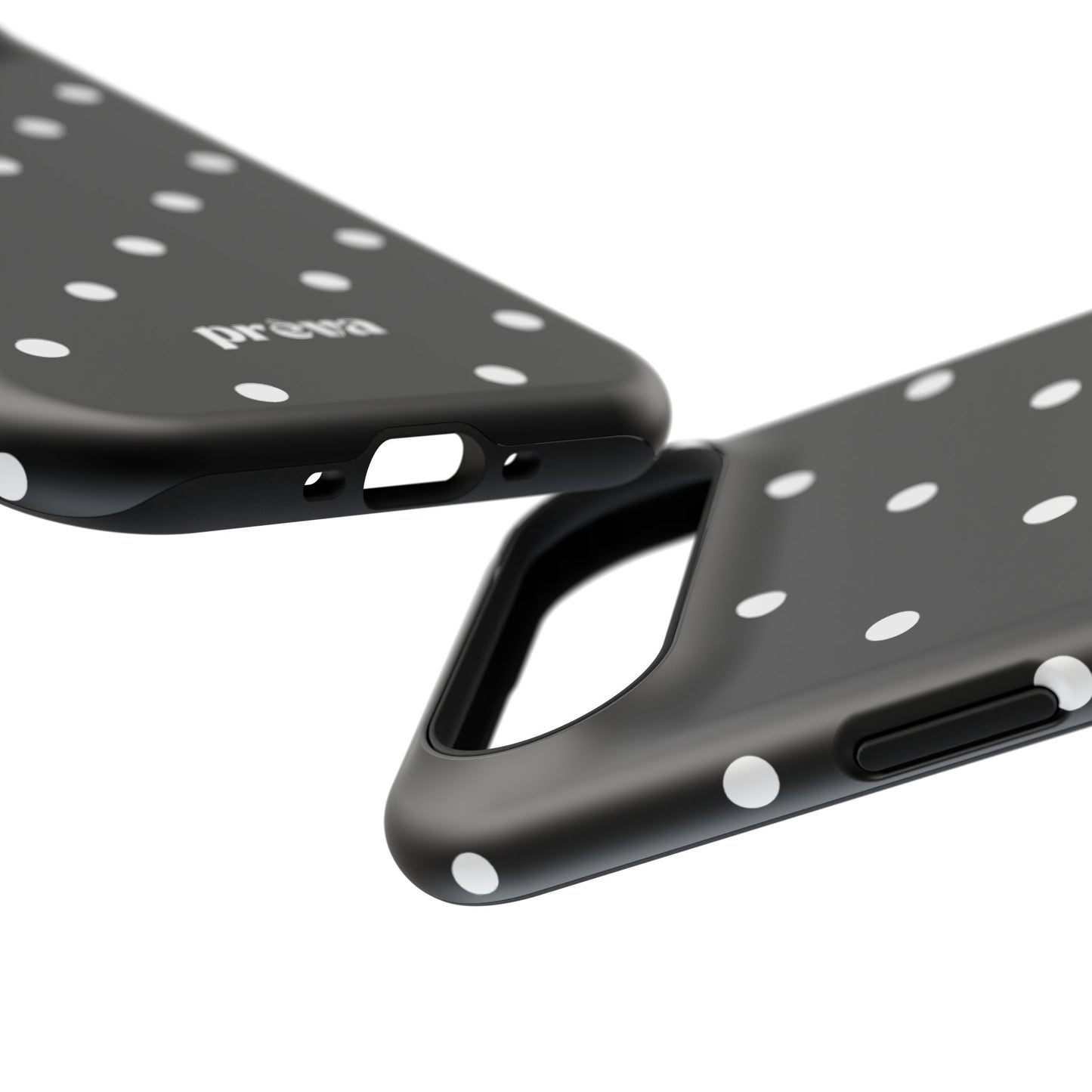 Black with White Polka Dots Phone Case