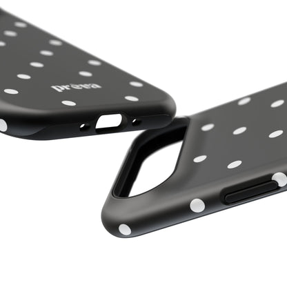 Black with White Polka Dots Phone Case