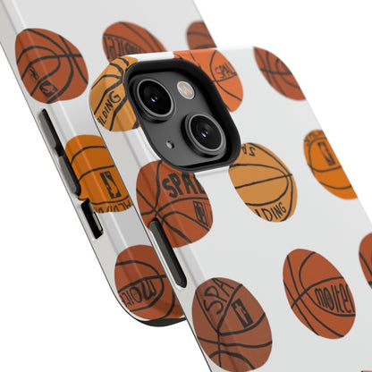 White Basketball Phone Case