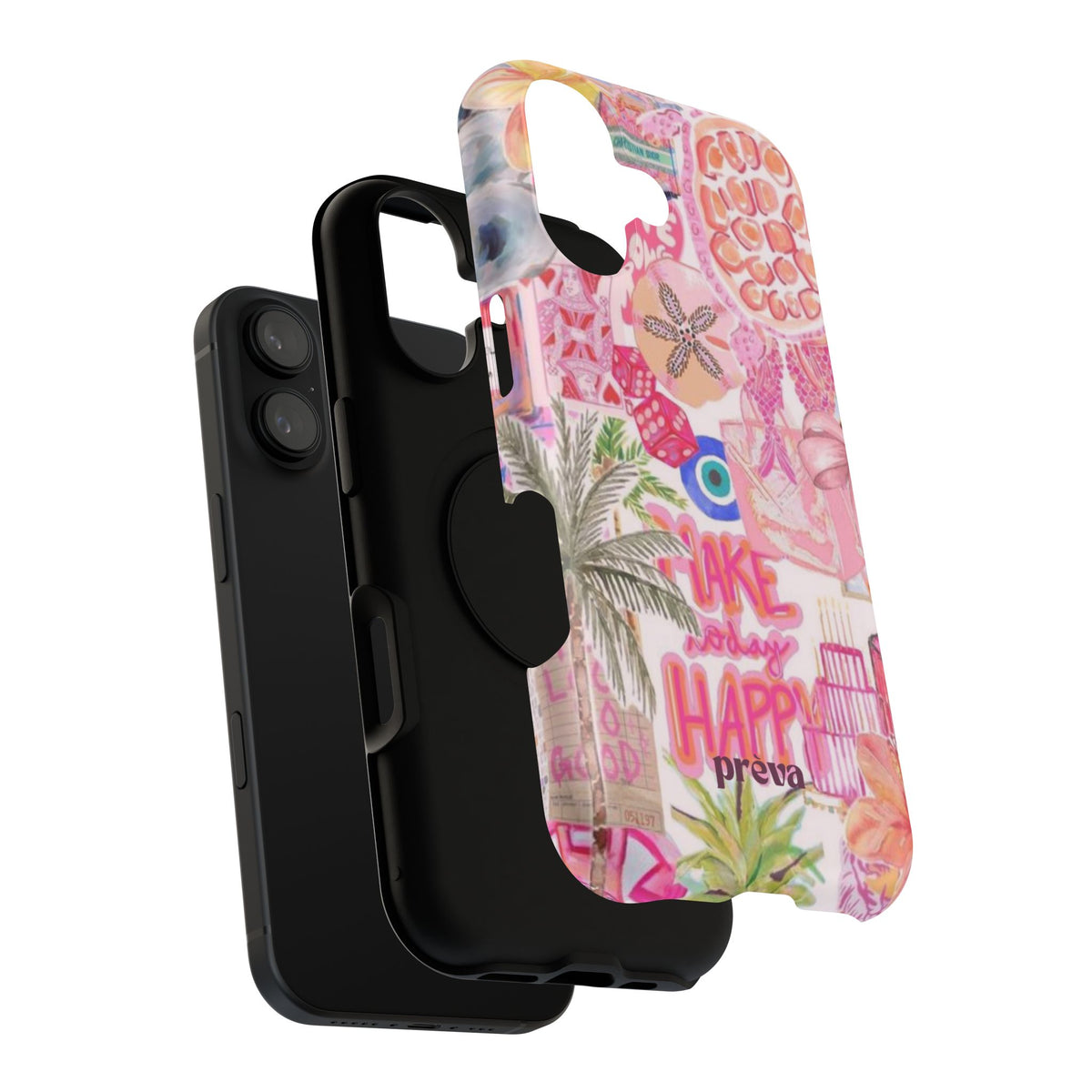 Pink Tropical Collage Phone Case