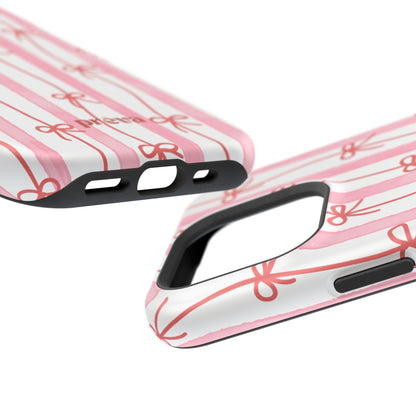 Pink Bow Chain Phone Case