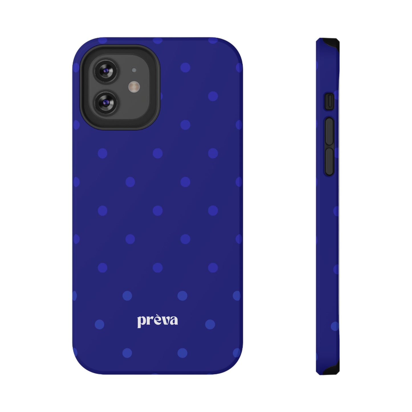 Dark Blue Polka Dots Phone Case