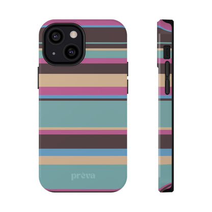 Cocoa Palm Stripes Phone Case