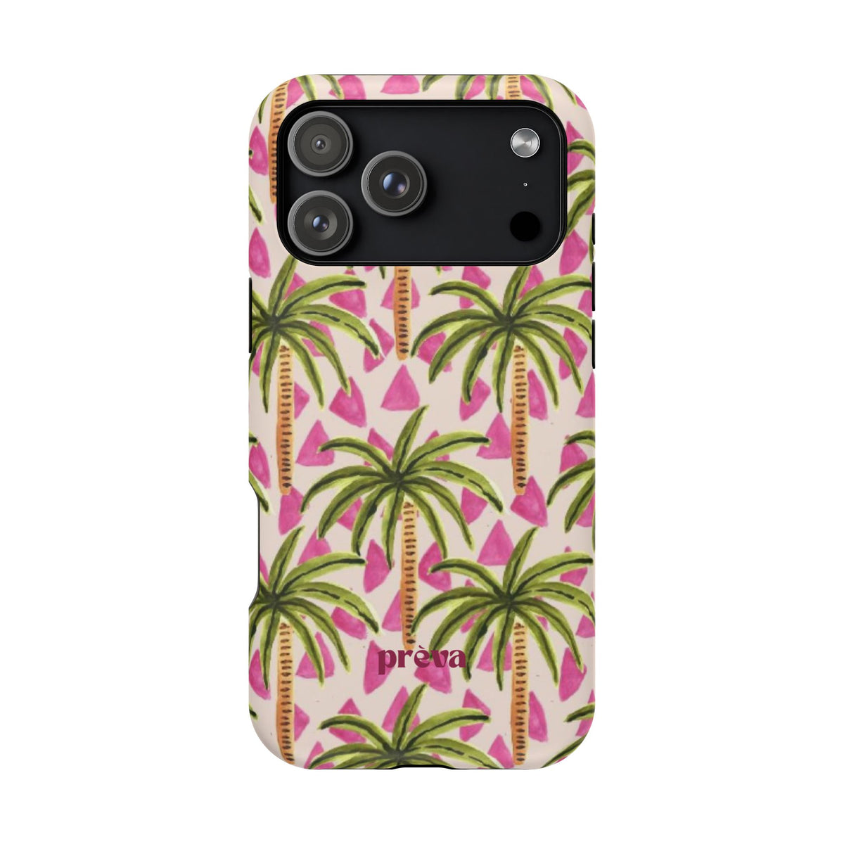 Phone Case — Pink Palm Tree Impact-Resistant Protector