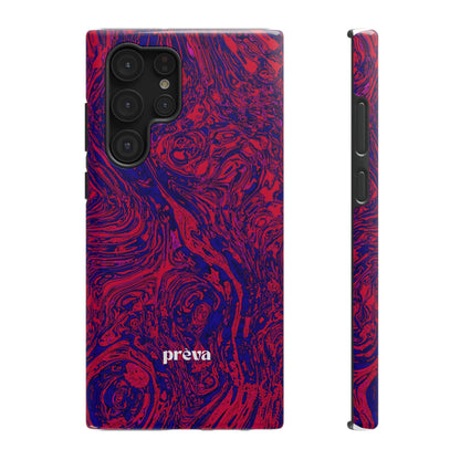 Marbled Red & Purple Impact Phone Case