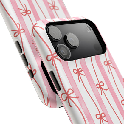 Pink Bow Chain Phone Case