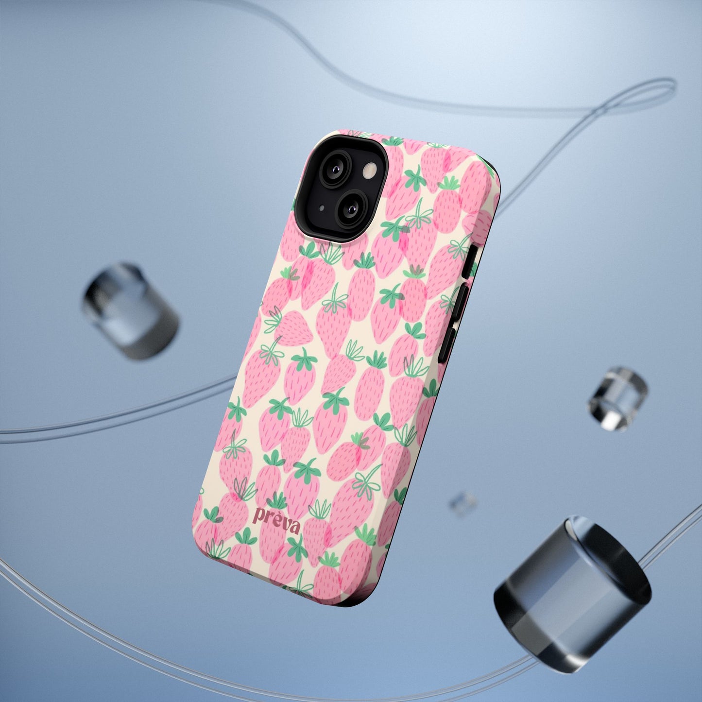 Pink Strawberry Phone Case