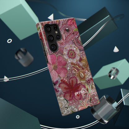 Floral Embroidery Phone Case