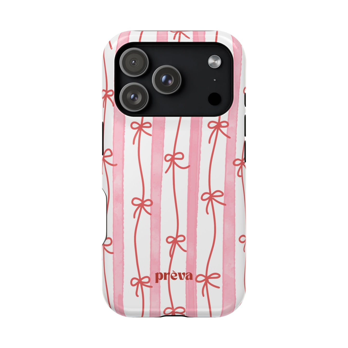 Pink Bow Chain Phone Case