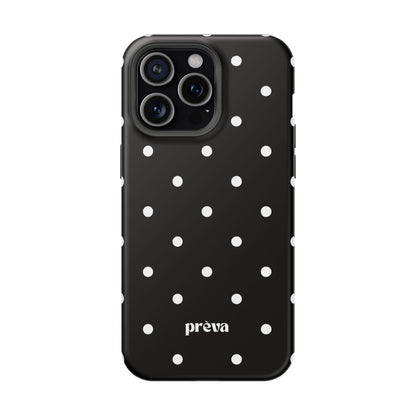 Black with White Polka Dots Phone Case