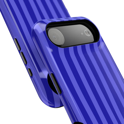 Neon Blue Stripes Phone Case