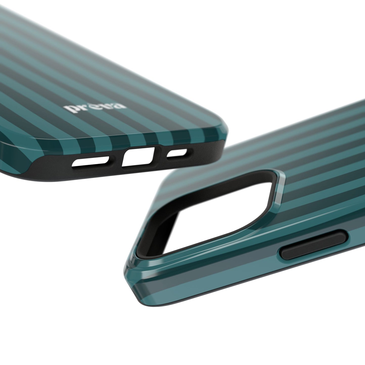 Dark Stripes Turquoise Phone Case