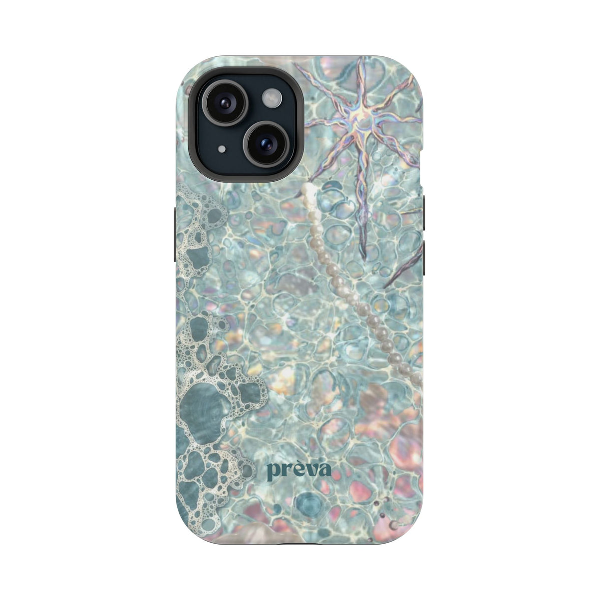 Marbled Seafoam Impact-Resistant Phone Case