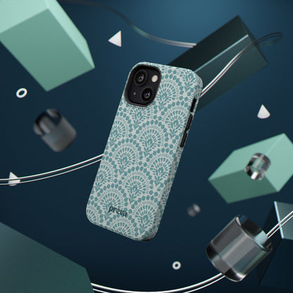 Aqua Lace Pattern Phone Case