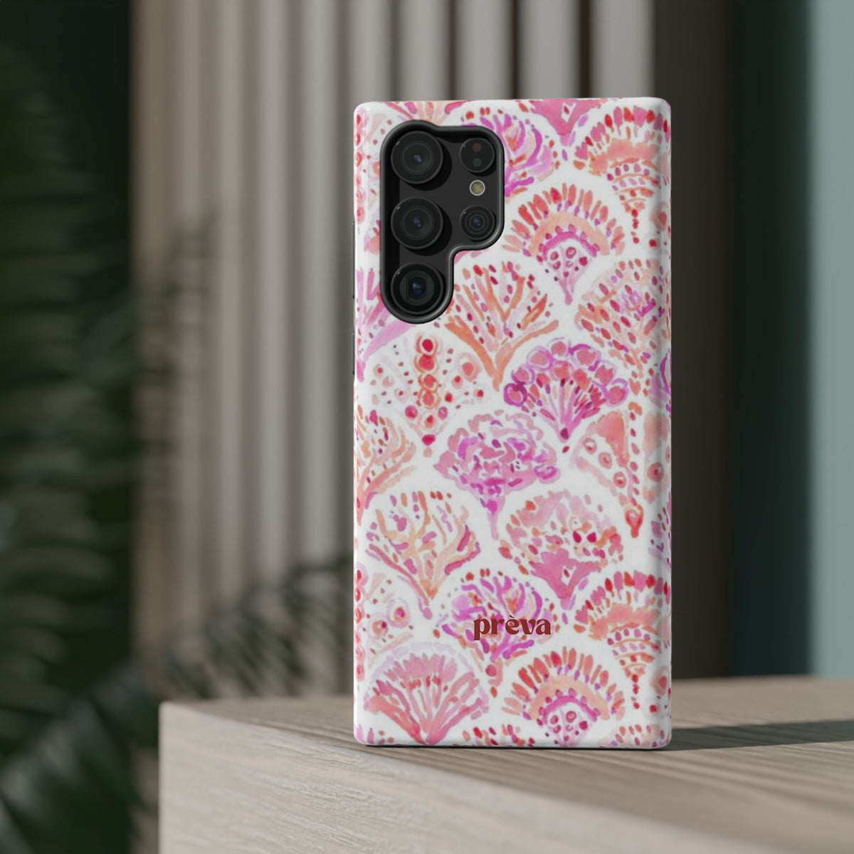 Pink Shell Watercolor Phone Case