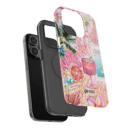 Pink Cocktail Collage Phone Case