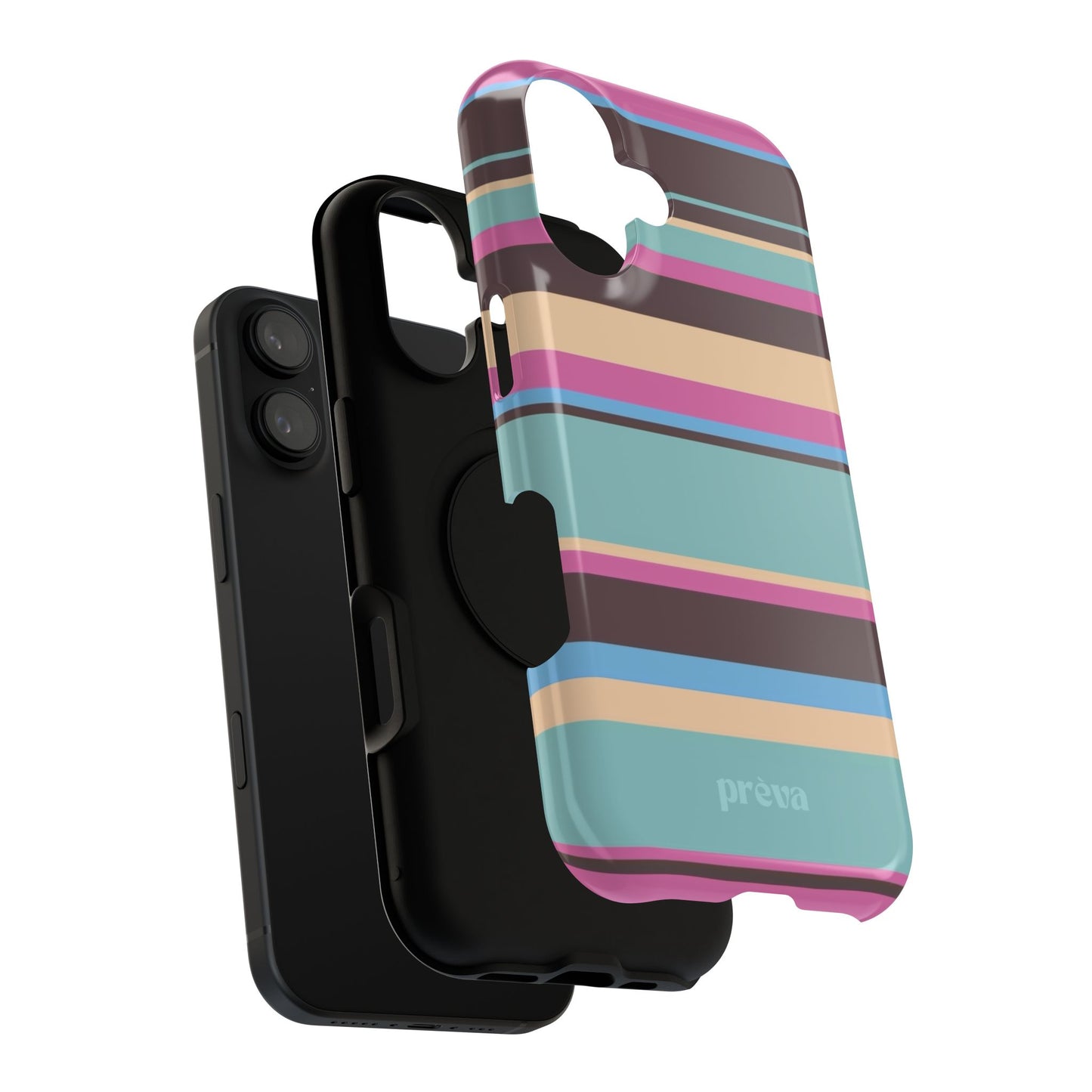 Cocoa Palm Stripes Phone Case