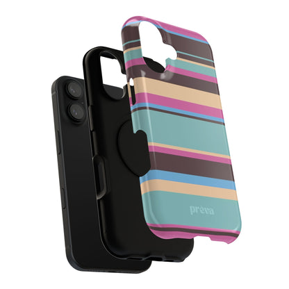 Cocoa Palm Stripes Phone Case