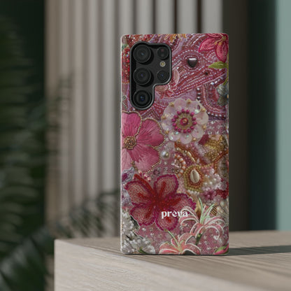 Floral Embroidery Phone Case