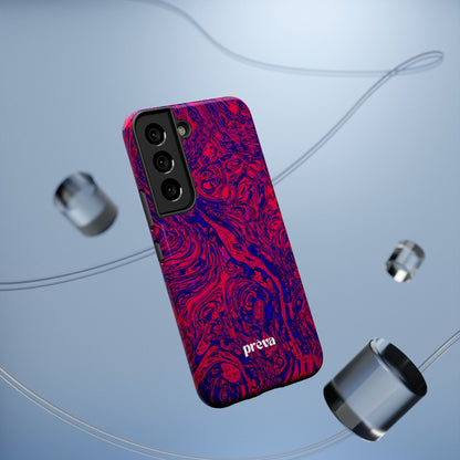 Marbled Red & Purple Impact Phone Case