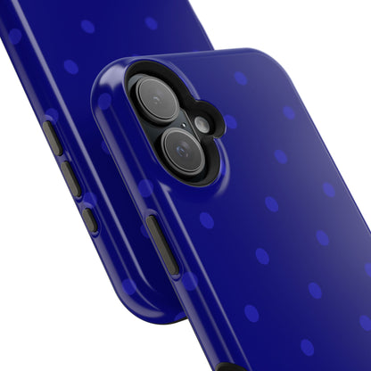 Dark Blue Polka Dots Phone Case