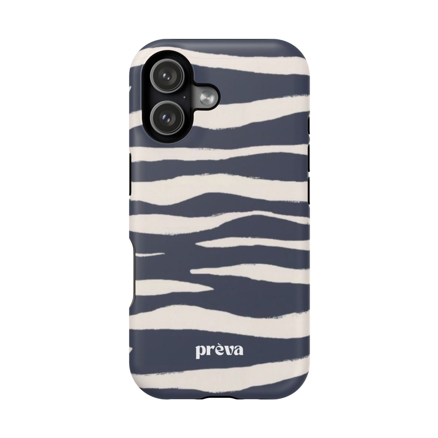 Navy & Cream Zebra Phone Case