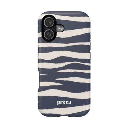 Navy & Cream Zebra Phone Case