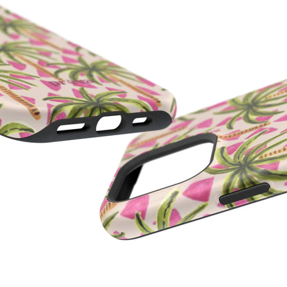 Phone Case — Pink Palm Tree Impact-Resistant Protector