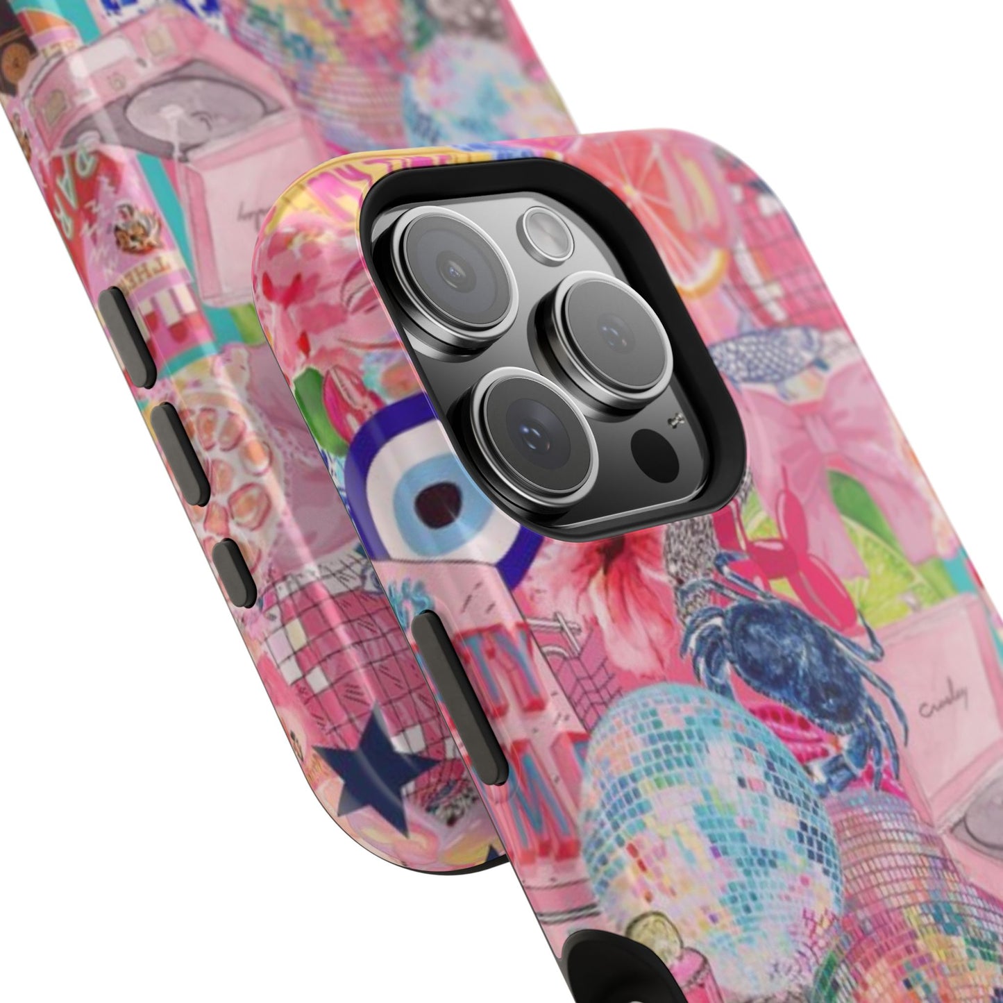 Floral & Pink Collage Phone Case
