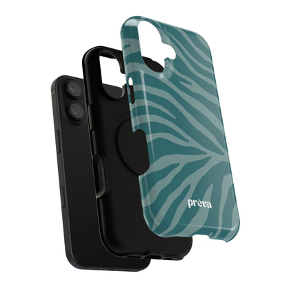 Teal Zebra Phone Case