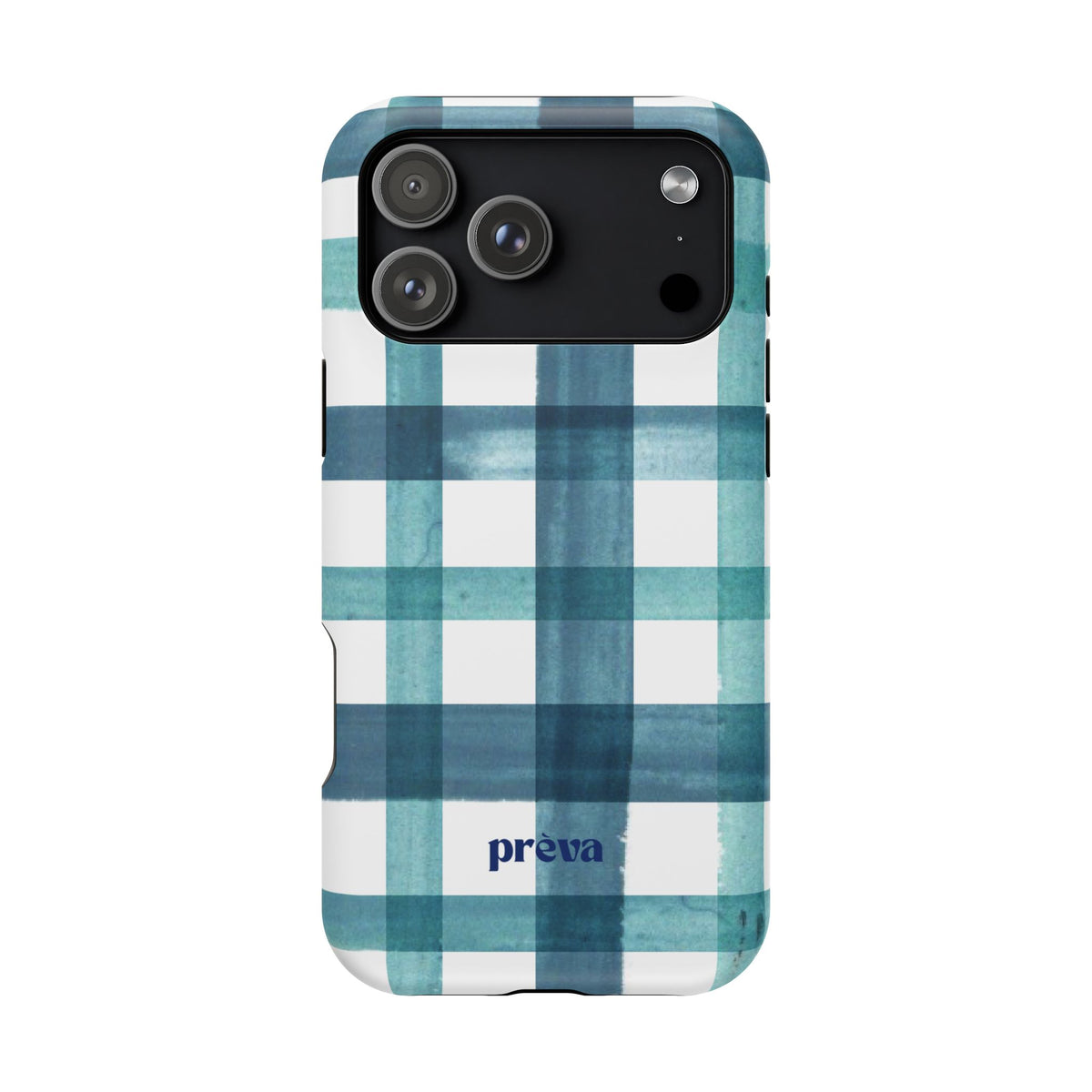 Teal Plaid Phone Case
