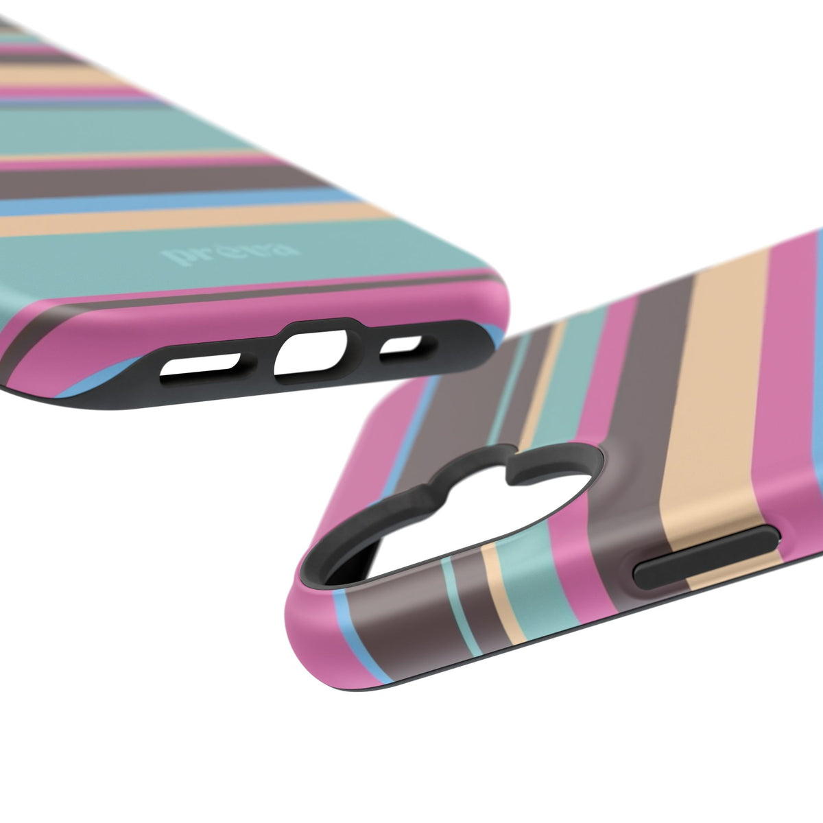 Cocoa Palm Stripes Phone Case