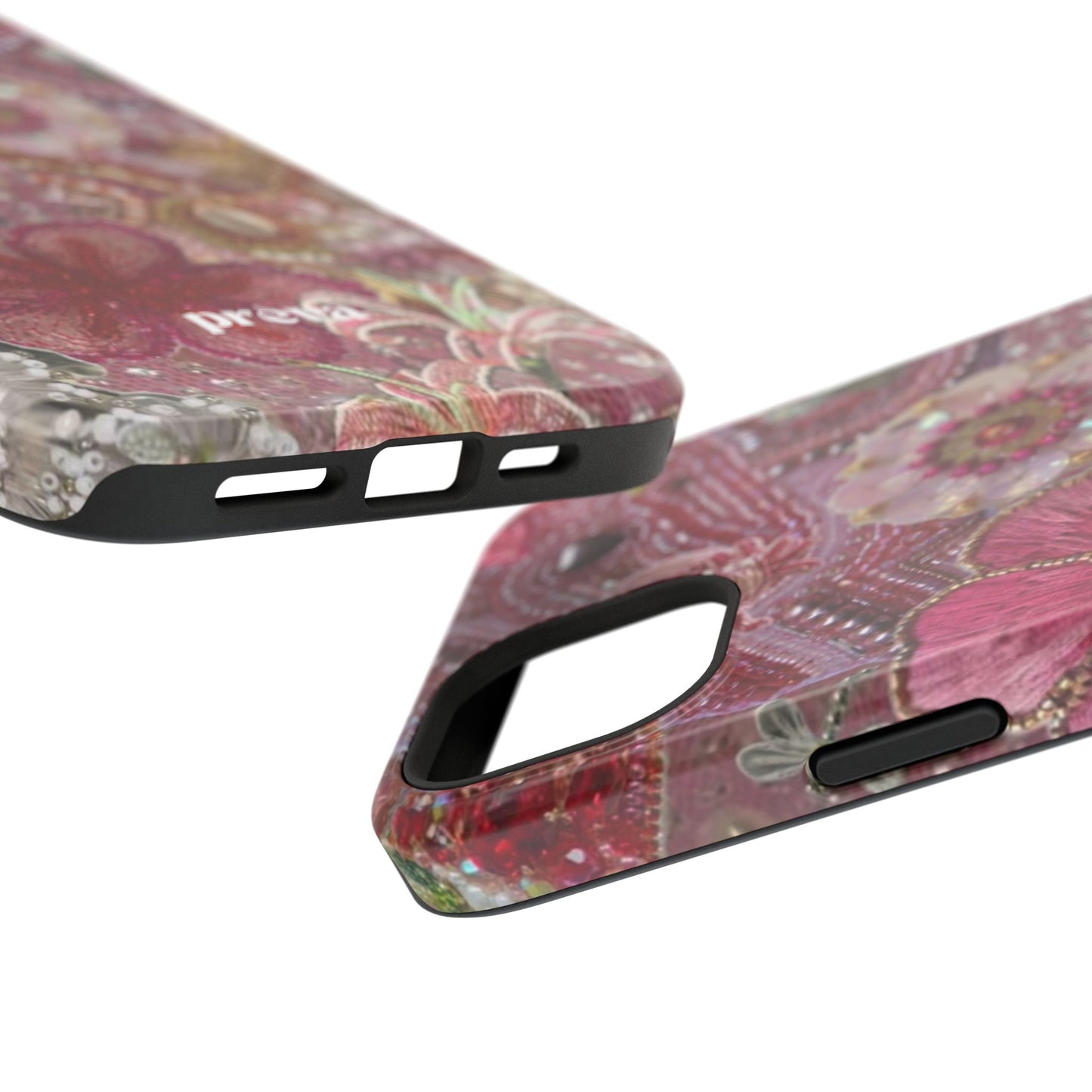Floral Embroidery Phone Case