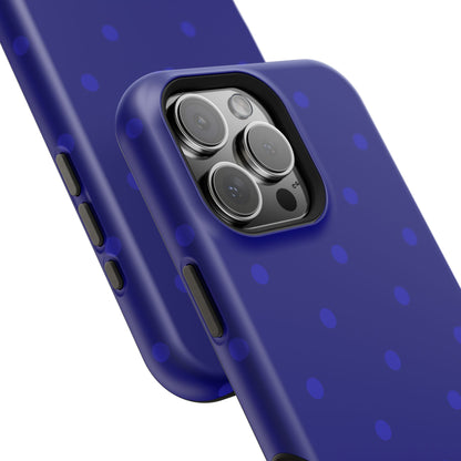 Dark Blue Polka Dots Phone Case