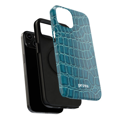 Teal Croc Phone Case