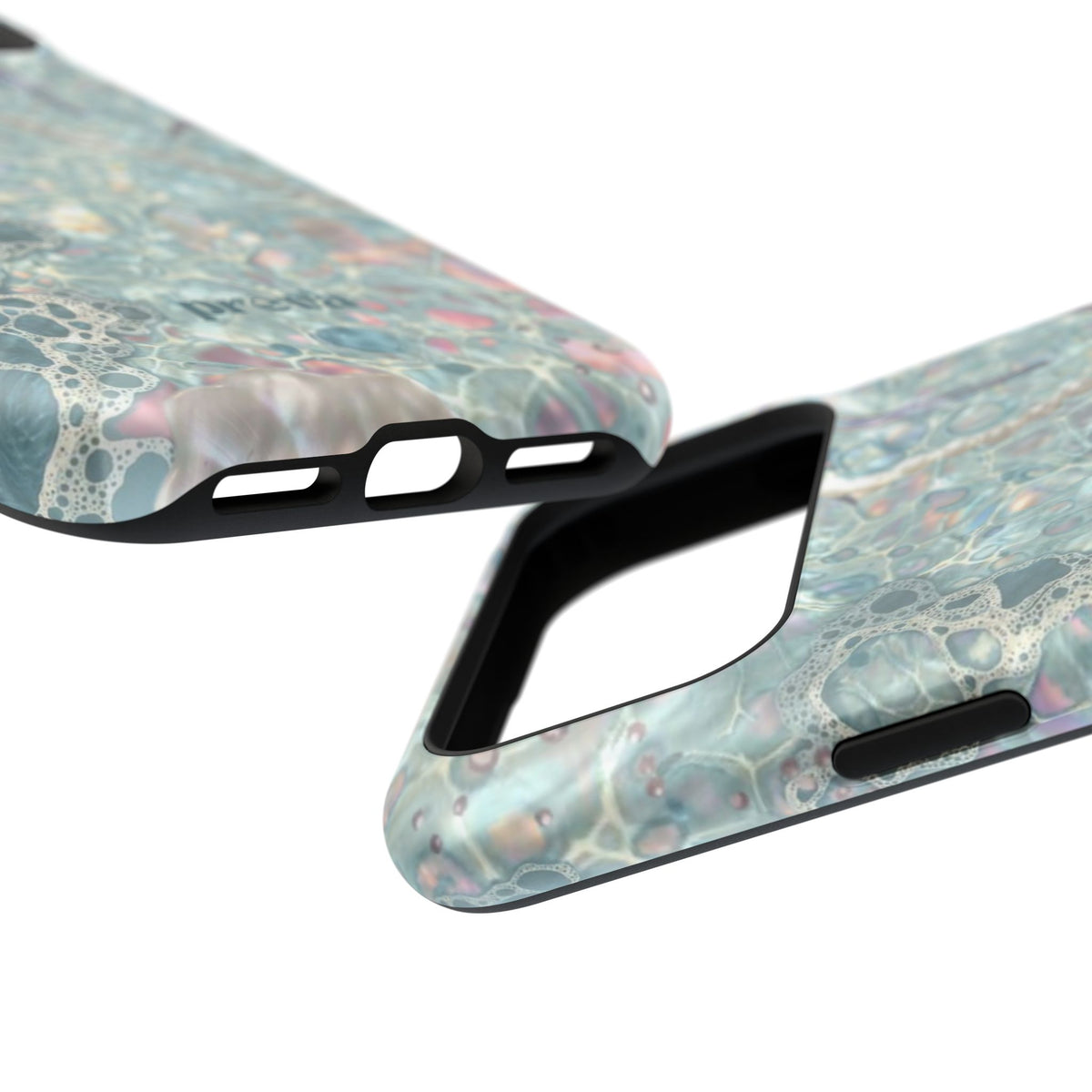 Marbled Seafoam Impact-Resistant Phone Case