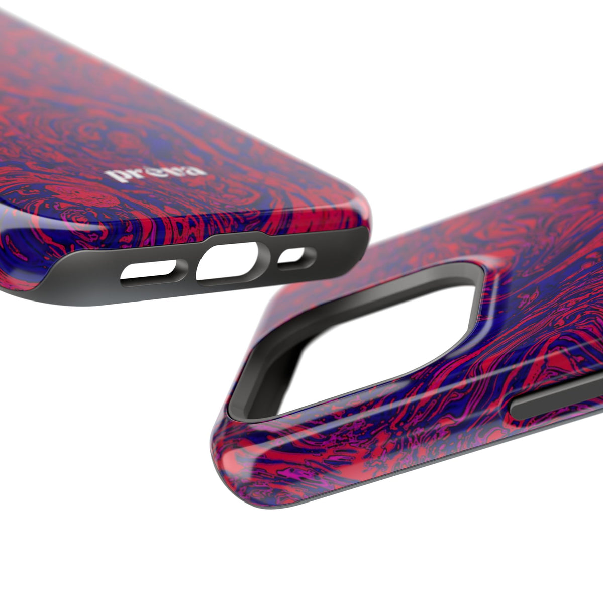 Marbled Red & Purple Impact Phone Case