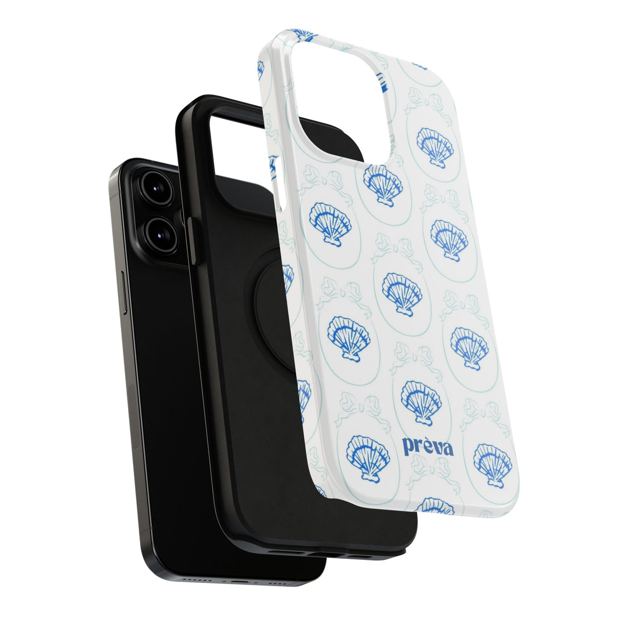 Fancy Teal Shell Phone Case