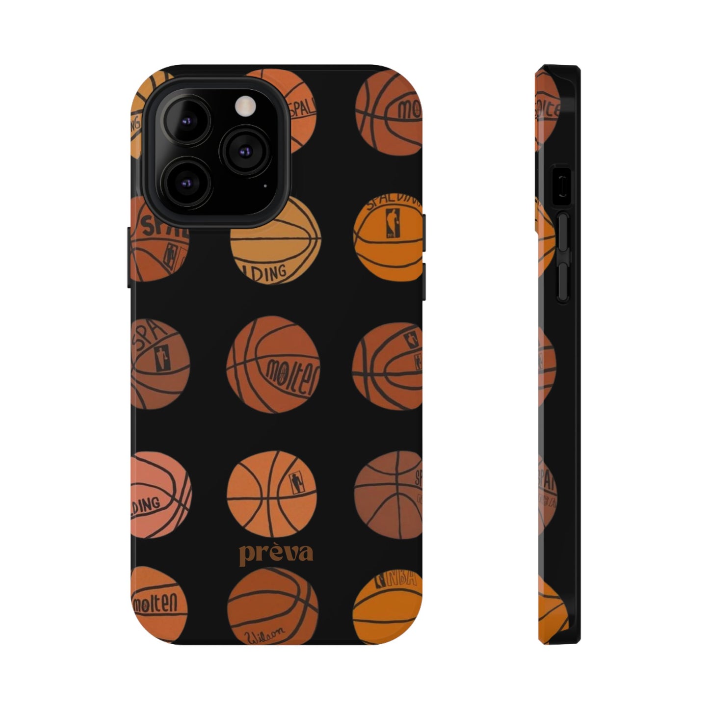 Black Basketball Phone Case