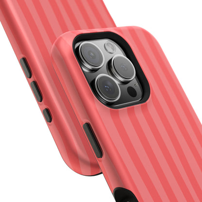 Coral Stipes Phone Case