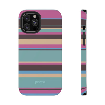 Cocoa Palm Stripes Phone Case