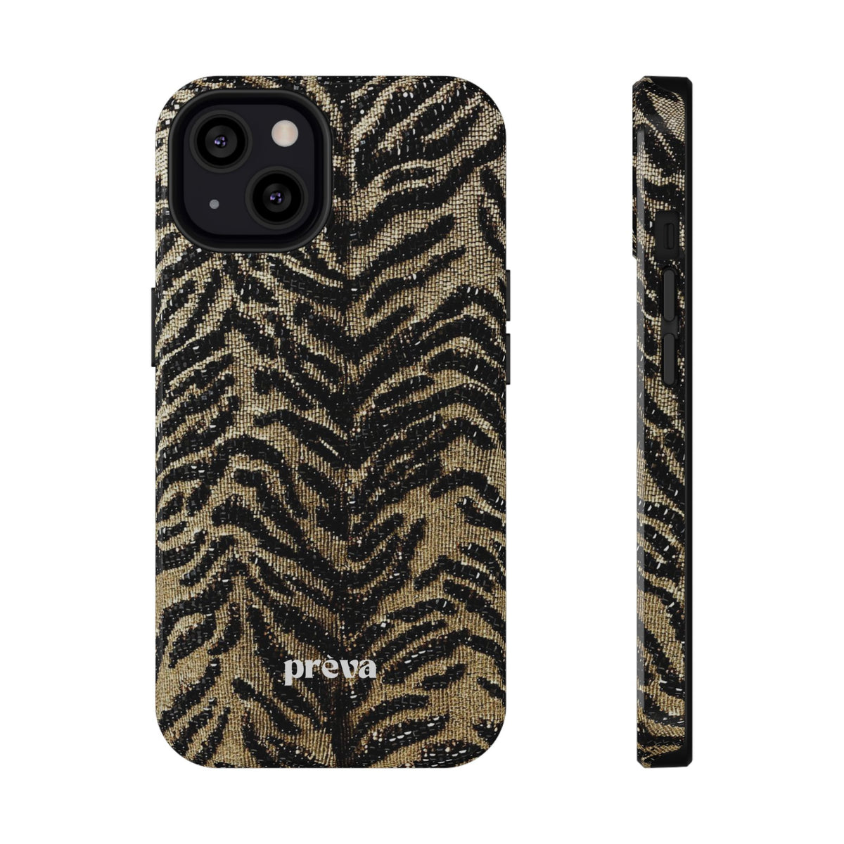 Phone Case — Impact‑Resistant Tiger Print Rug Texture