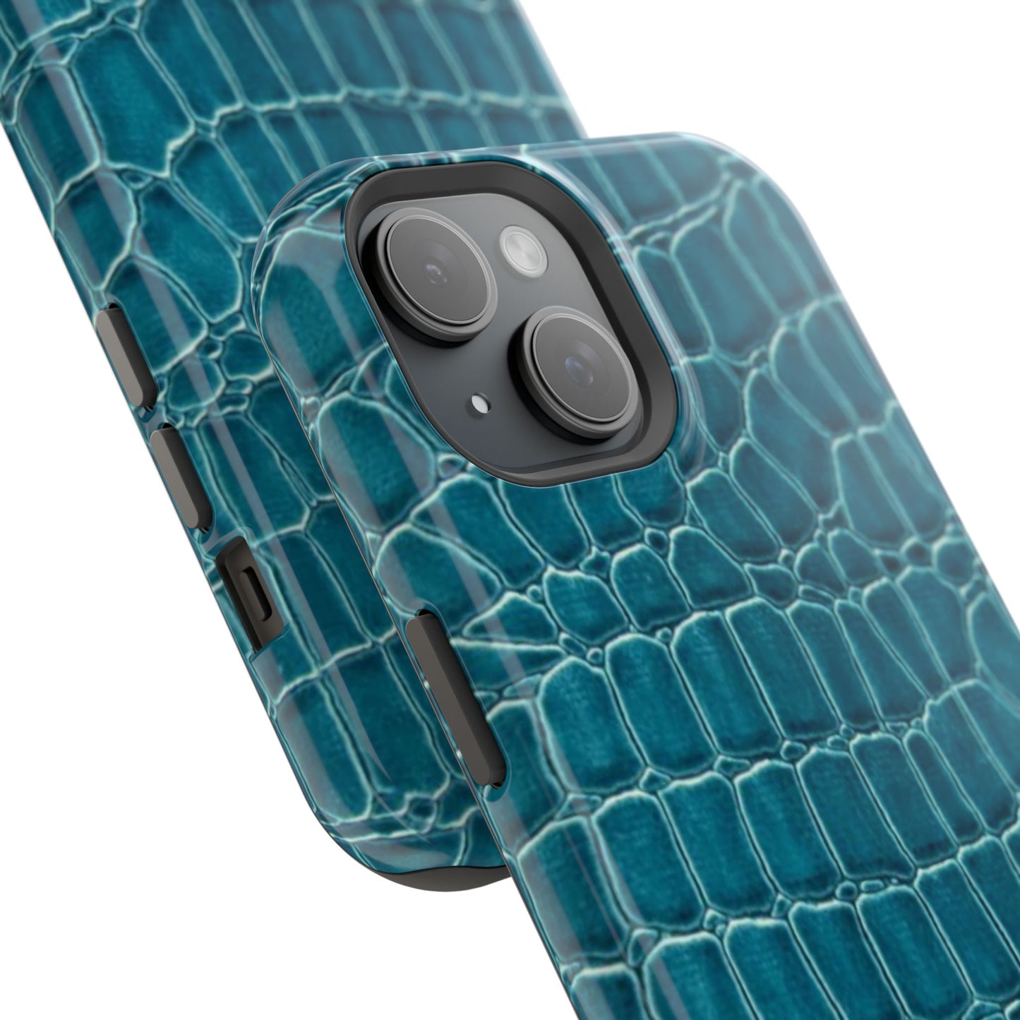 Teal Croc Phone Case